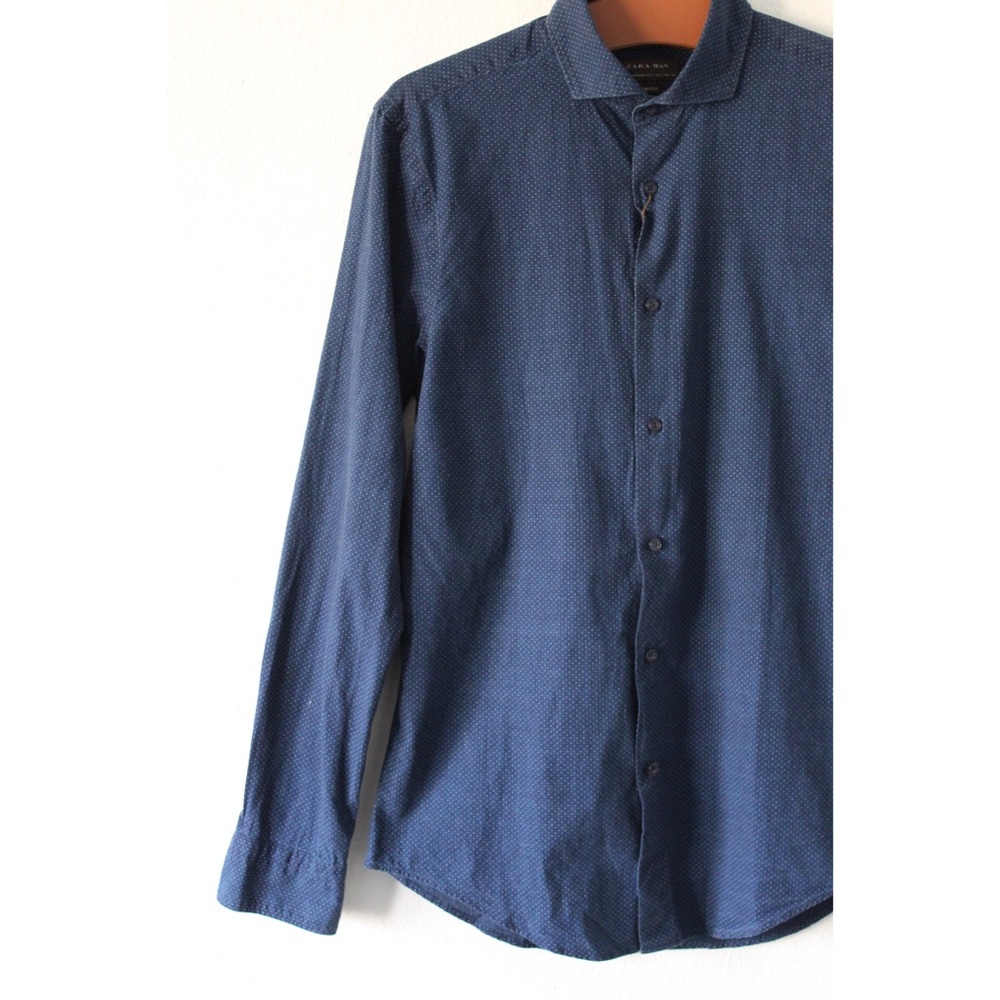 NWT Zara blue button down - Picture 3 of 11